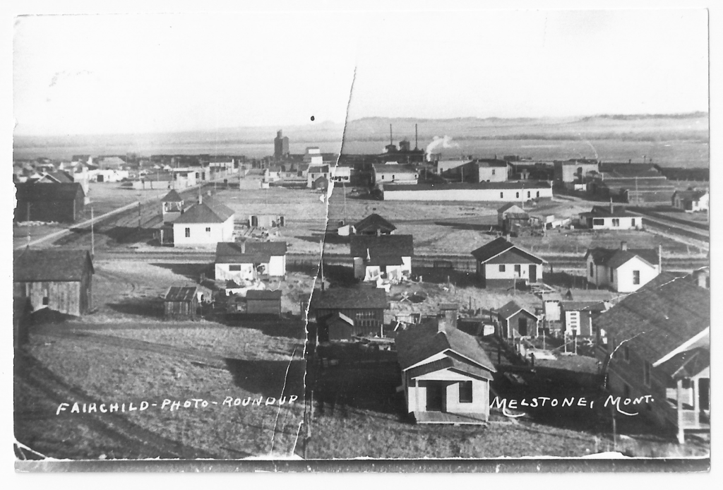 Early photo of Melstone, MT.